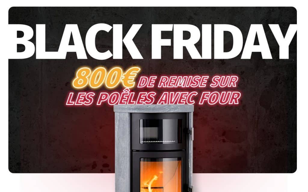 Offre Black Friday 2023 : Remise sur les Poêles à Bois avec Four 6 offre black friday