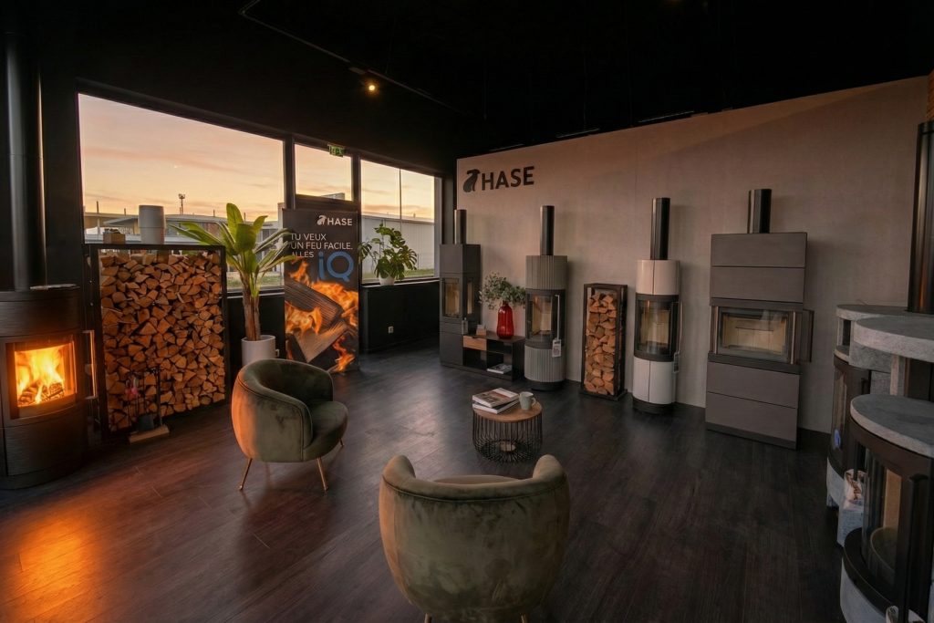 Scan-Line Pyrénées devient le nouveau revendeur exclusif HASE ! L'excellence du poêle à bois allemand a son propre showroom sur LONS 2 poêle à bois HASE